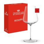 Spiegelau Definition Bordeaux Wine Glasses, European-Made Lead-Free Crystal, Dishwasher Safe, Set of 2, 26 Ounces
