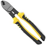 BLOSTM 8-inch Cable Cutting Pliers - 2-in-1 Wire Cutter & Cable Stripper With Anti-Slip Thermoplastic Rubber Handle - Electrical Cable Cutters Made of Rust Resistant Chrome Vanadium Steel (8" / 210mm)