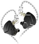 KINBOOFI KZ ZSN Pro X 1BA 1DD in Ear Earphone, KZ Earbuds in Ear Monitor Headphone with Detachable 0.75mm 2 pin Cable (Black, No mic)