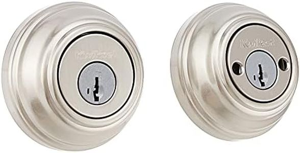 Kwikset 985 Double Cylinder Deadbolt Featuring SmartKey in Satin Nickel