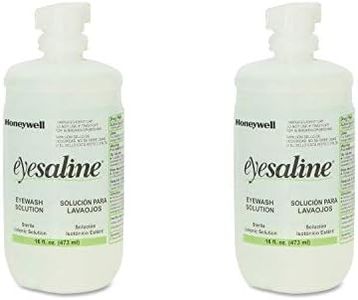 Honeywell Personal 16 oz. (473 ml) Trilingual Sterile Saline Eye Wash Bottle with Extended Flow Nozzle - 32-000454-0000-H5 (2 Bottles)