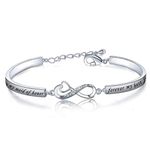 CENWA Maid of Honor Gift Today My Maid of Honor Forever My Best Friend Bracelet Maid of Honor Wedding Jewelry Bridesmaid Wedding Proposal Gift for Best Sisters Bridesmaid, Small, Metal