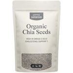 Everyday Superfood Organic Chia Seeds 190 Grams, Premium Whole Black Chia Seed Great Ingredient for Weight Loss Diets