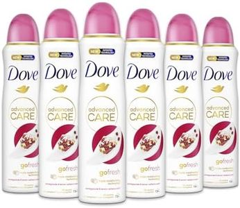 Dove Deodorante Spray Advanced Care Go Fresh Melograno, con Formula Idratante e Delicata sulla Pelle, Senza Alcol, Pelle Asciutta Fino a 72 Ore, Deodorante Uomo e Donna, 6 Pezzi da 150ml