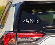 United by Color Be Kind Sticker 7-by-2 Inches White- Strong Adhesive Waterproof Inspirational Quote - Does not Fade, Used for Truck, Car, Helmet, Laptop, RV, Water Bottle, Boat