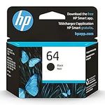 HP 64 Black Ink Cartridge | Works w