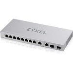 Zyxel 12-Port Multi Gigabit Ethernet Switch | Easy Web Managed | 2.5G and 10G SFP+ | Metal Shielded | Desktop | QoS, Vlan, IGMP, Link Aggregation