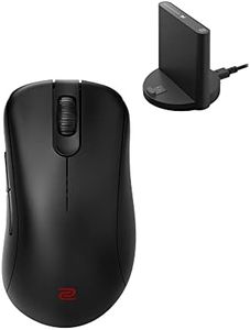 BenQ - Zowie EC1-CW Wireless Ergonomic Gaming Mouse for Esports | Improved Receiver | Mouse Wheel with 24 Levels | No Driver | Matte Black Coating | Large Version