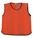 Sterling Sports® 10 X Training Bibs Sports Mesh Bibs Football Soccer Rugby Sports Bibs Function Party Outdoor Kids Junior Youth and Adult Sizes (Senior Mens(XL to XXL), Orange)