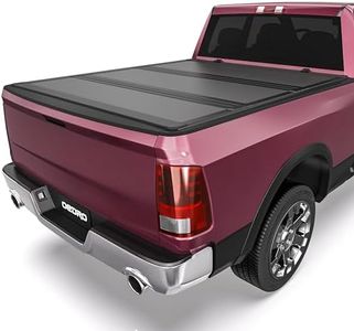 OEDRO Low-Profile Hard Tri-Fold Tonneau Cover Compatible with Dodge Ram 1500 New Body 2019 2020 2021 2022 2023 2024 2025 2026 6.4ft Bed Without Rambox, One-Handed Quick Release, Drainage Design
