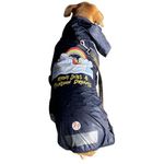 Lana Paws Rainy Skies Dog Raincoat For Medium Dogs, Beagles, Spitz, Indies, Cocker Spaniels & Similar, Navy Blue