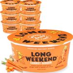 Long Weekend Freeze-Dried Vegetable Soup – Instant Soup with Real Vegetables – Nourishing, Thoughtful Nutrition, Shelf-Stable Meal, Just Add Water – Carrot Ginger, 6 Pack
