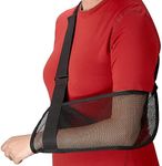 Mesh Arm Shoulder Sling - Shoulder Immobilizer for Shower - Adjustable Arm Brace Support for Rotator Cuff, Elbow and Other Injury Right/Left & Splint Elevation Support for Men and Women