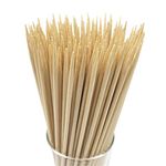 HOPELF 12 Inch Natural Bamboo Skewers for Appetiser, Cocktail, Kabob, Chocolate Fountain, and Fruit Barbecue Tools, for Kitchen, Party, Grilling, D=4 mm, More Size Choices 6"/10", 100 Pieces