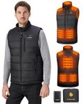 Heated Vest for Men with 16000mAh 7.4V Battery Pack Included，Warming Men's Heated Vest Electric Heating Vest Rechargeable-XL Size