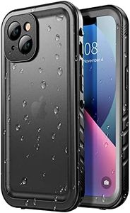 SPORTLINK Compatible with iPhone 13 Waterproof Case - Full Body Shockproof Dustproof Phone Screen Protector Rugged Waterproof Case for iPhone 13 6.1 Inches (Black)