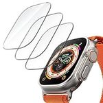 JETech Screen Protector for Apple Watch Ultra 2/1 49mm, Tempered Glass, HD Clear, 3 Pack