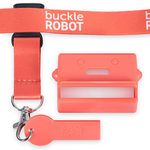 Premium Buckle Robot Seat Belt Cover Guard with Release Key & Lanyard - Helps Keep Kids & Disabled Adults Safely Buckled Up - Universal Fit for Peaceful Auto Journeys ââ‚¬â€œ Strong Safe Durable (Re