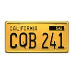 Christine | CQB 241 | Metal Stamped License Plate