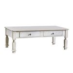 Furniture of America Vera Rustic Coffee Table in Antique White