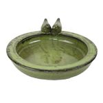 Home Deco London Outdoor Bird Baths | Free Standing | Wild Bird Bath | Outdoor Garden Feeder (Green Bird Bath)