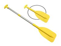 Pactrade Marine Kayak Canoe Raft Jet Ski Telescopic Aluminum Mini Oar Paddle, Yellow