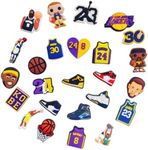 25Pcs Shoe Charms, Basketball Carto