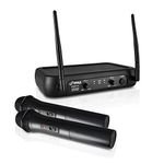 Pyle PDWM2135 VHF Wireless Microphone System, 2 Handheld Mics, Fixed Frequency