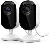 Arlo Essential Indoor Security Camera 2K (3rd Gen, 2025 Release) - Wired Plug-in Power, Person Recognition, Animal Detection, 1-Month Trial of Secure Plan, Automated Privacy Shield, 2 Cam, White