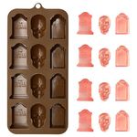 ALLY-MAGIC Halloween Silicone Mould Skull Ice Cube Moulds Candy Molds Baking Moulds Fondant Moulds Y6-WSTPMJ (Skeletons)