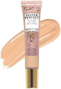 Winky Lux Peeper Perfect Under Eye Concealer, Makeup & Eye Brightener, Full Coverage Concealer for Dark Circles, Color Corrector & Eye Primer, With Collagen, Hyaluronic Acid & Vitamin E (Golden Beige)