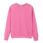 Womens Casual Sweatshirt UK 2024 Fashion Long Sleeve Crew Neck Pullover Tops Dressy Comfy Solid Color Loose Fit Blouse Ladies Elegant Fall Winter Going Out Basic Jumper Shirts