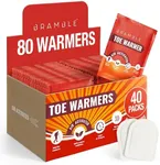 Bramble 80 Adhesive Toe Warmers for Feet (40 Pairs) | Long-Lasting Foot Warmers with Up to 10 Hours of Heat | Heat Pack Disposable Feet Warmers, Foot Warmer for Cold Weather & Outdoor Activities