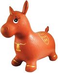 Horse Bouncer with Hand Pump, Inflatable Space Hopper, Ride-on Bouncy Animal