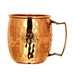 Taluka (3.5 Height x 3.2 Dia Inch Pure Copper Moscow Mule Beer Mug Brass Handle of 18 Oz Beer Glasses & Mugs