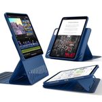 ESR for iPad Pro 11 inch Cover Case M4 (2024, 5th Gen), Rotating Case with Removable Magnetic Cover, Adjustable Portrait/Landscape Stand with Raised Screen View, 9 Standing Angles, Shift Series, Blue