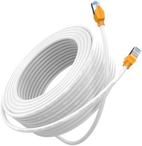 MUKSIRON Cat8 Ethernet Cable 3ft,Heavy Duty High Speed 26AWG Professional Cat 8 LAN Network Cable 40Gbps, 2000Mhz with RJ45 Connector, Weatherproof for Router/Gaming/Modem/TP-Link
