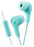 JVC Gumy Plus In Ear Headphones Earphones with Bass Boost, Comfortable Earbuds and Built In Mic and Remote for Call Handling, Green