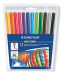 Staedtler Washable Felt Tip Markers for Kids, Ideal for Coloring & Drawing, 12 Pack, 325 WP12