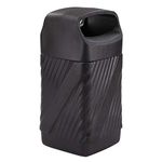 Safco Twist Garbage Can for Indoor and Outdoor Use, Durable & Weather-Resistant Trash Repstacle, 32 Gallons