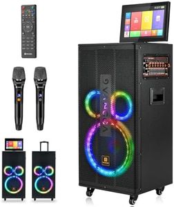 Vangoa Karaoke Machine with 2 Wireless Microphones