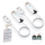 OiDiPi Wireless HDMI Transmitter and Receiver, 2.5G/5GHz Dual Band, 1080P HD Output Wireless HDMI Sender and Receiver, for Streaming Video and Audio to Monitor/Projector from Laptop/TV Box/PC (White)