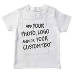 lepni.me Kids T-Shirt Make Your Own Personalised Design with Favorite Photo or Custom Text (1-2 Years White Multi Color)