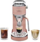 De'Longhi Dedica Duo Compact Espresso Machine - Stainless Steel Coffee Maker with Milk Frother Wand- for Espresso, Cold Brew, Hot & Iced Coffee, Cappuccinos, Lattes & Home Barista Brewing