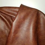 NAT Leathers Brown Vintage Two Tone Soft Upholstery Chap Cowhide 2.5 oz Genuine Leather Hide Skin 22 to 24 Square Feet (33"x55") Produced in Italy (Brown)