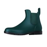 Asgard Women's Ankle Rain Boots Waterproof Chelsea Boots, Green 38 (Size 7.5)