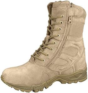 Rothco 8" Forced Entry Desert Tan Side Zip Boot, 13R