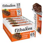 Fitbakes : 65 Calories Mini Chocolate Orange Bars (12x19g) Diabetic Chocolate, Keto Bar Keto Chocolate, Low Carb Snack, Low Calorie Snack, Low Sugar Chocolate, Diabetic Sweet, Fit Bake Keto Snack