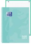 Favorit Oxford 400115568 Maxi Spiral Notebook P@stel1 Squares, Ruling 5 mm, Pastel Blue