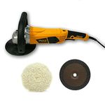 KROST Metal Plastic Export Quality 1400 Watt 180 mm (7 inch) Car Polisher (Orange)